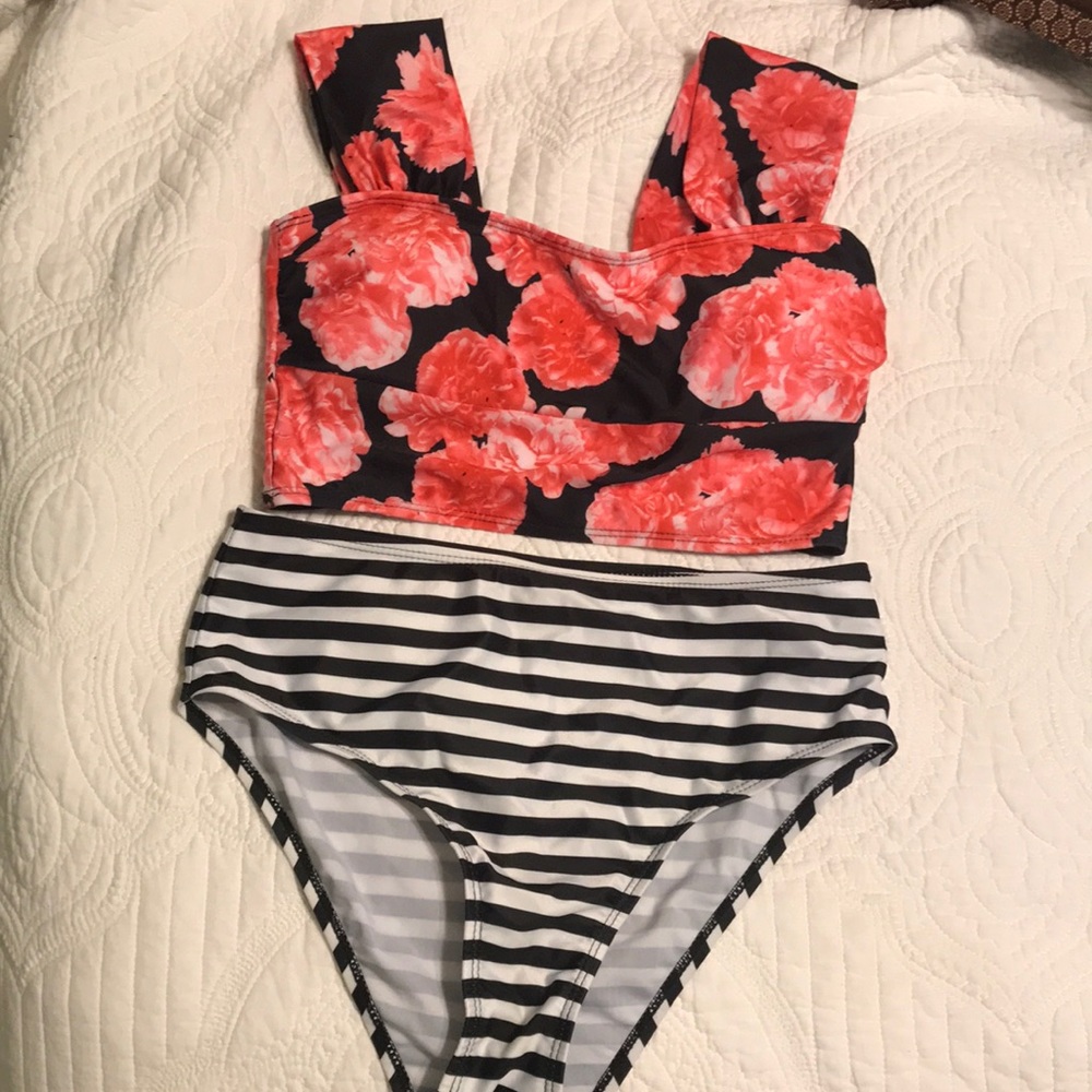 Two Piece High Waisted Swimsuit
